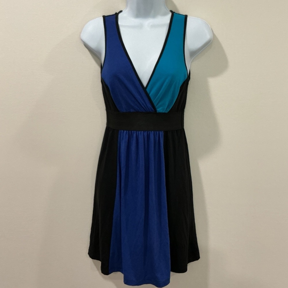 Y2K Speechless Retro ColorBlock Mini Dress Womens Size Small Indie Sleaze